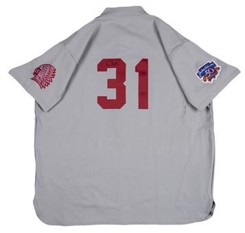 1997 Greg Maddux Game Worn and Signed Boston Braves "Turn Back The Clock" #31 Road Jersey (Beckett)  